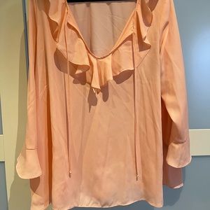 Max Studio Long Sleeve Peach Blouse